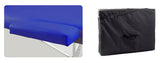 Masážní stůl ZENET, hliníkový, skládací, nastavitelný, profesionální, s krytem, ​​ZET-1044/S-NAVY BLUE