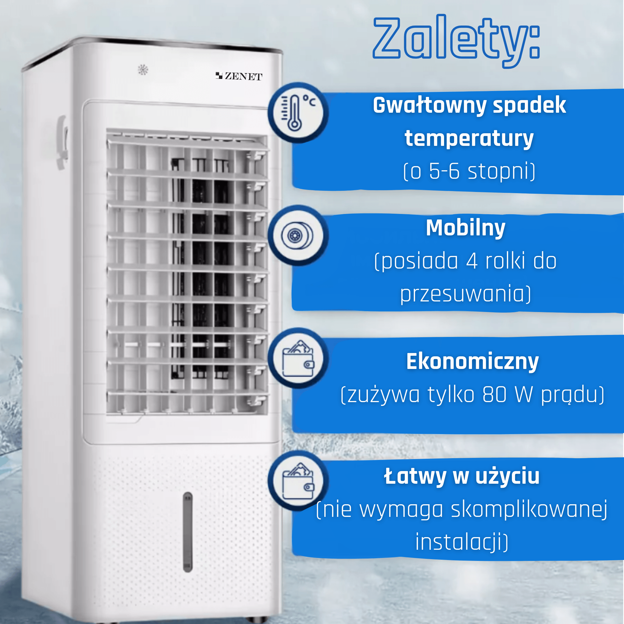 Přenosná klimatizace Zenet ZET-480