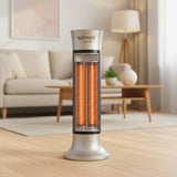 Přenosný infračervený ohřívač Zenet ZET-516, Sálavý ohřívač, stříbrný, 1000 W