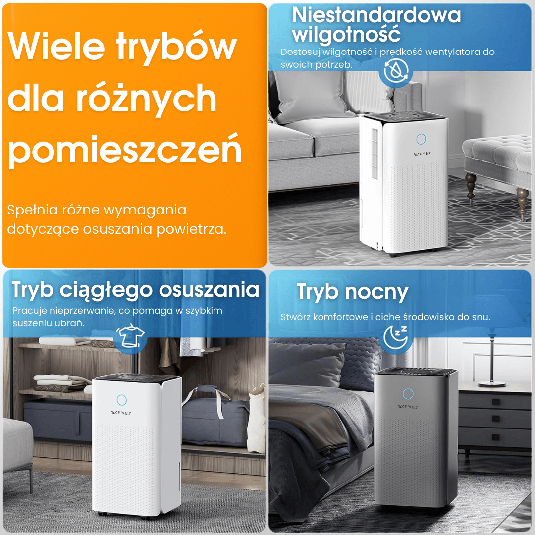Odvlhčovač vzduchu ZENET 203 - čistí a ionizuje vzduch