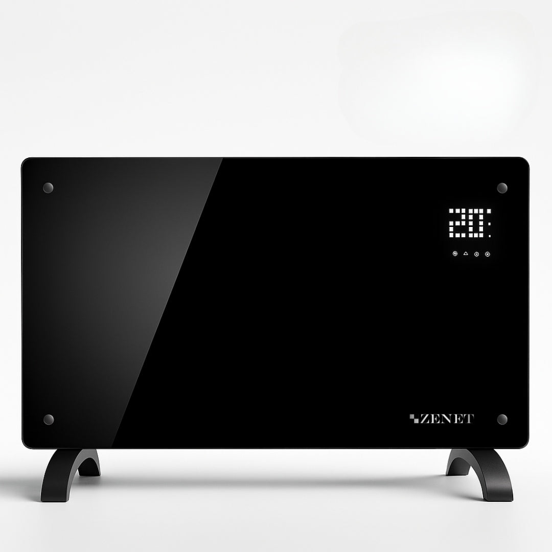 Dekorativní skleněný konvektor Zenet 530, úsporný 2000 W